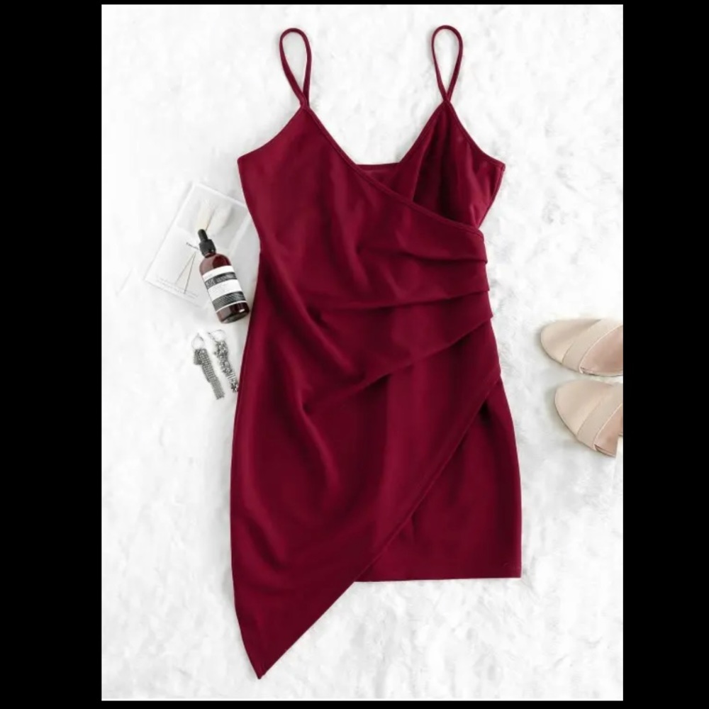 Zaful satin slip dress